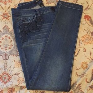 Skinny White House, black market jeans